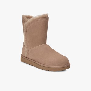 Ugg Classic Short Fluff High-Low Klassiska Stövlar Dam Bruna (970384BNE)